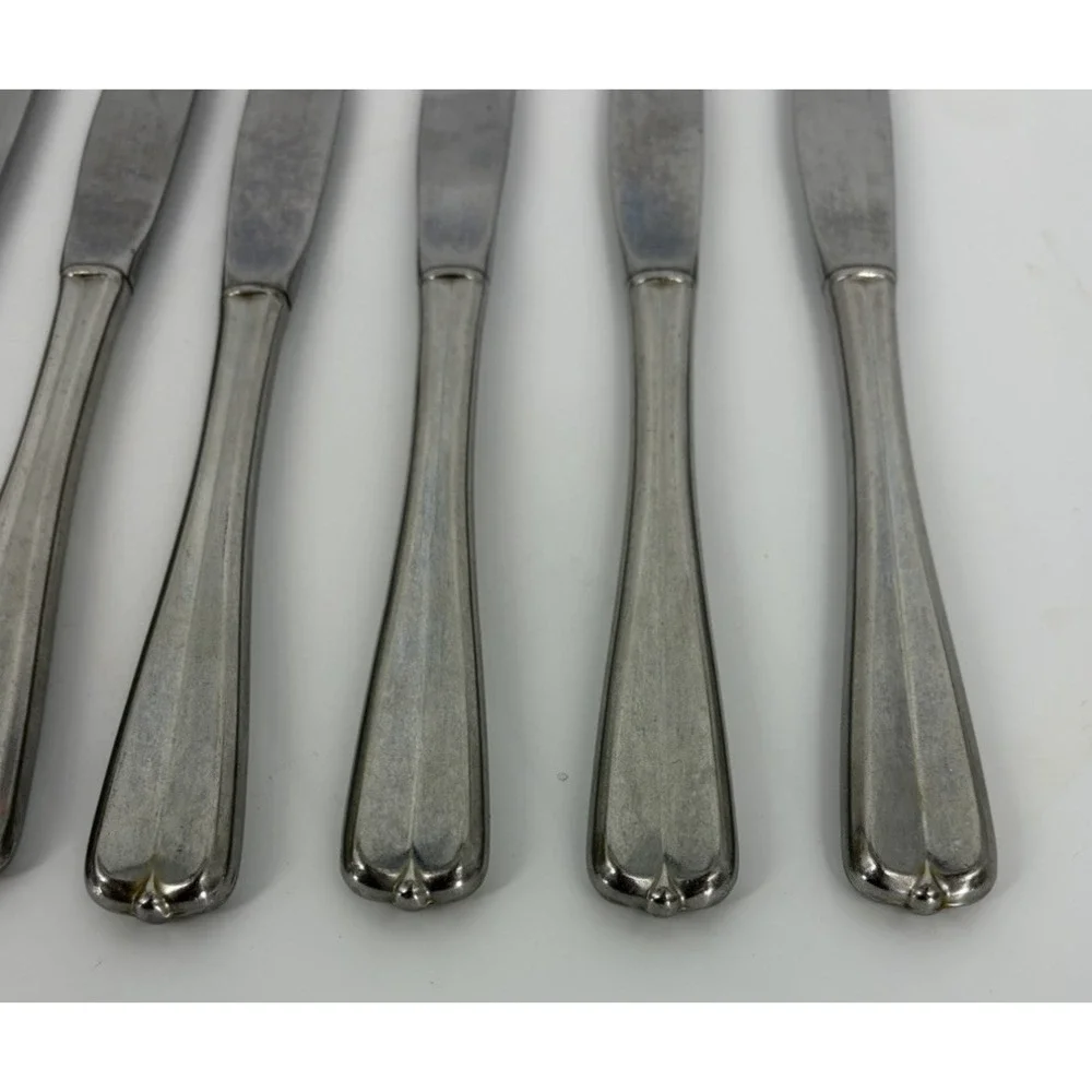 Oneida USA Gala Impulse Dinner Knives Set of 7 Stainless Steel Flatware 9